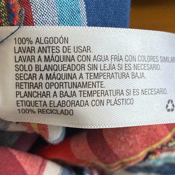 Cat & Jack ❤️ Boy's Multicolor Drawstring Plaid Shorts Size 18M (PRE-LOVED) - Picture 4 of 4